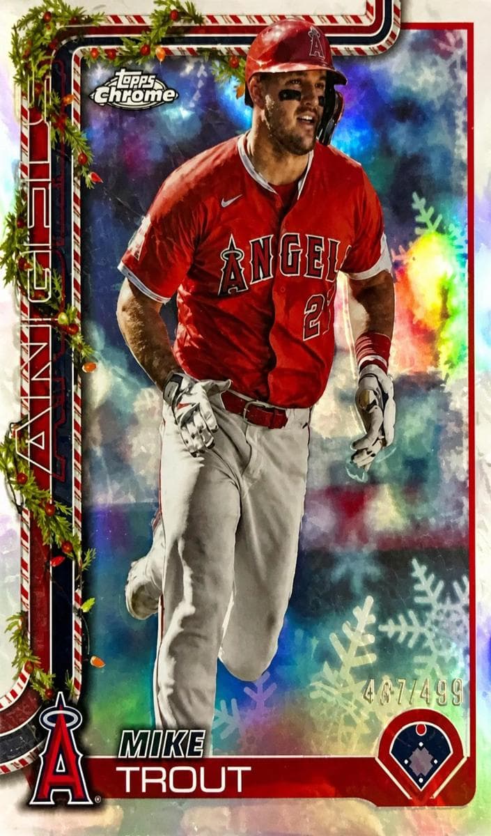 Mike Trout 2025 topps Holiday