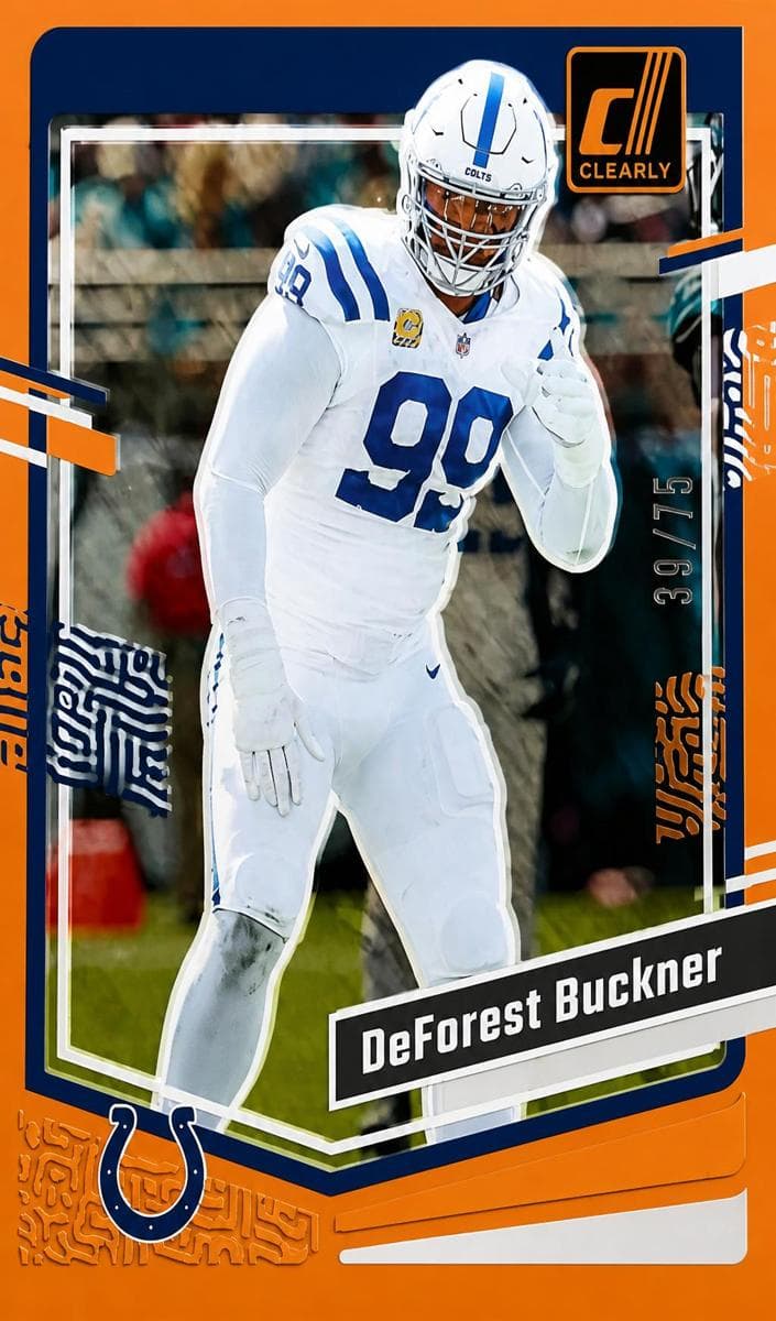 DeForest Buckner 2023 panini Clearly Donruss