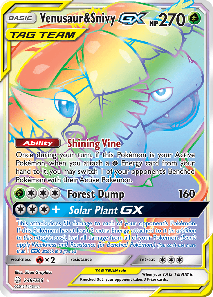 Venusaur & Snivy GX #249