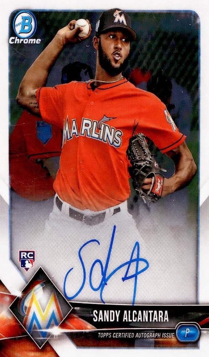Sandy Alcantara 2018 bowman Bowman Chrome