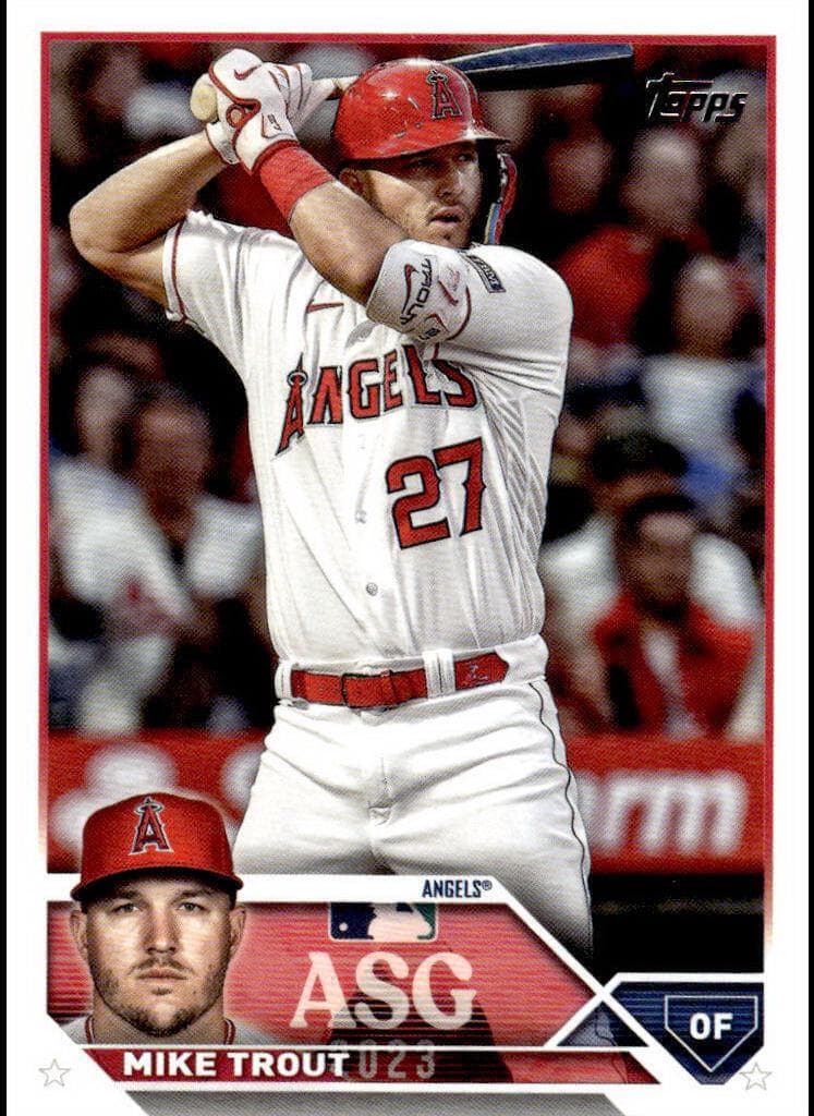 Mike Trout 2023 topps Topps Update