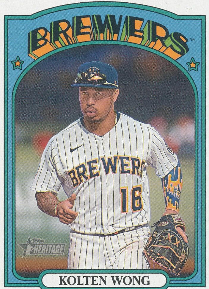 Kolten Wong 2021 topps Topps Heritage