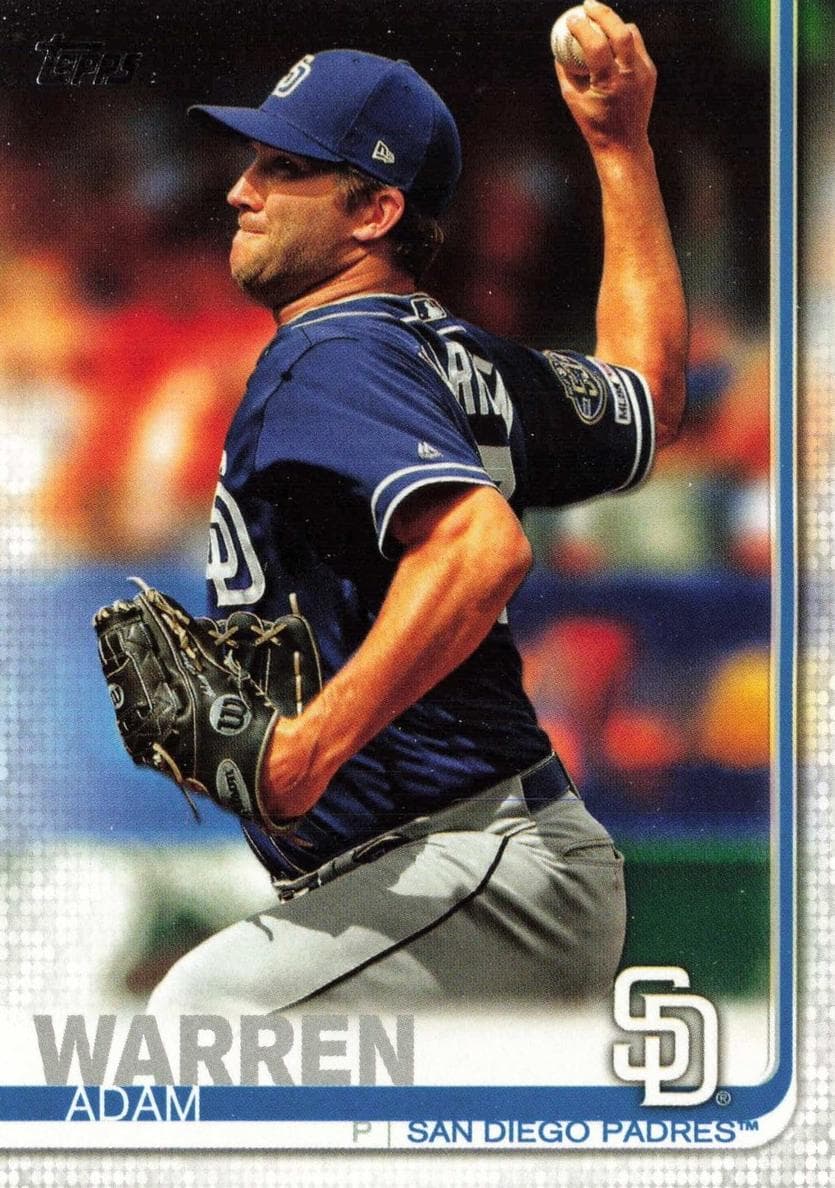 Adam Warren 2019 topps