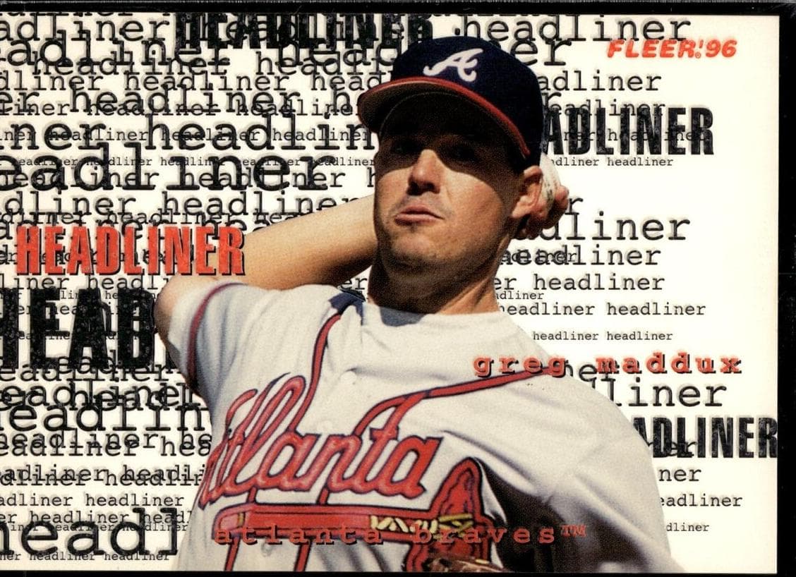 Greg Maddux 1996 fleer