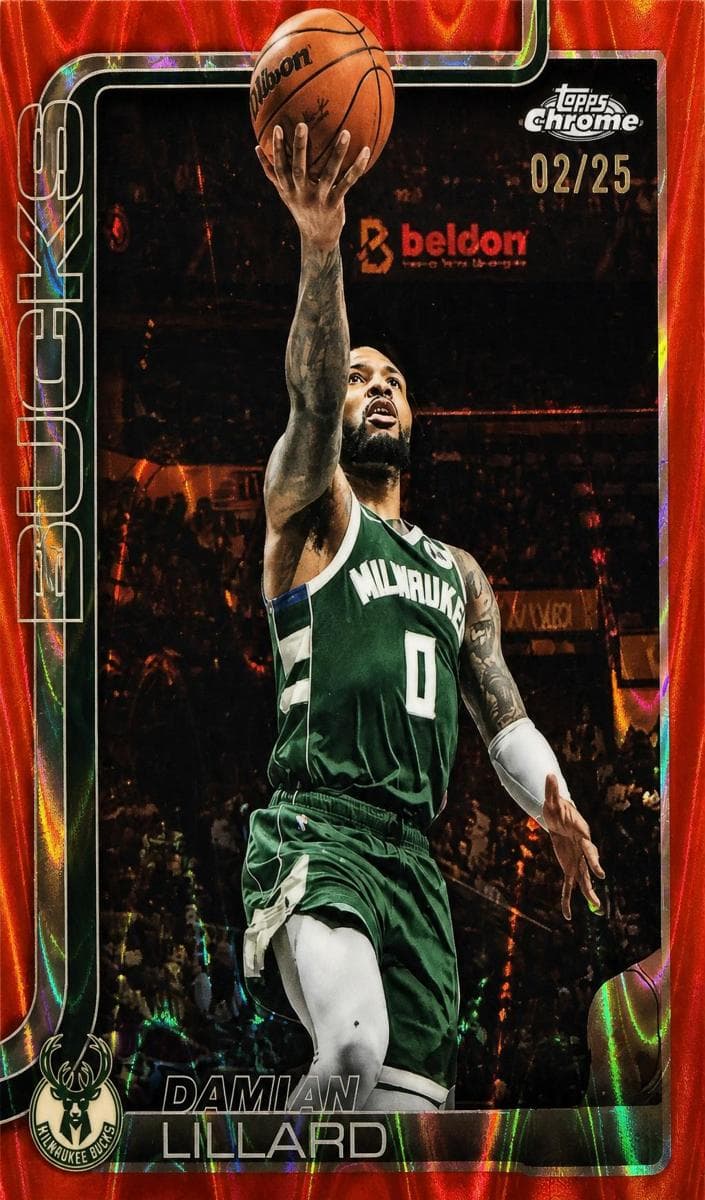 Damian Lillard 2025 topps Topps Chrome