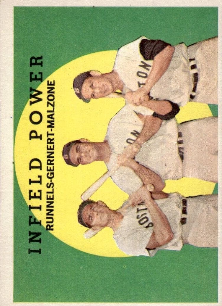Infield Power (Pete Runnells / Dick Gernert / Frank Malzone) 1959 topps