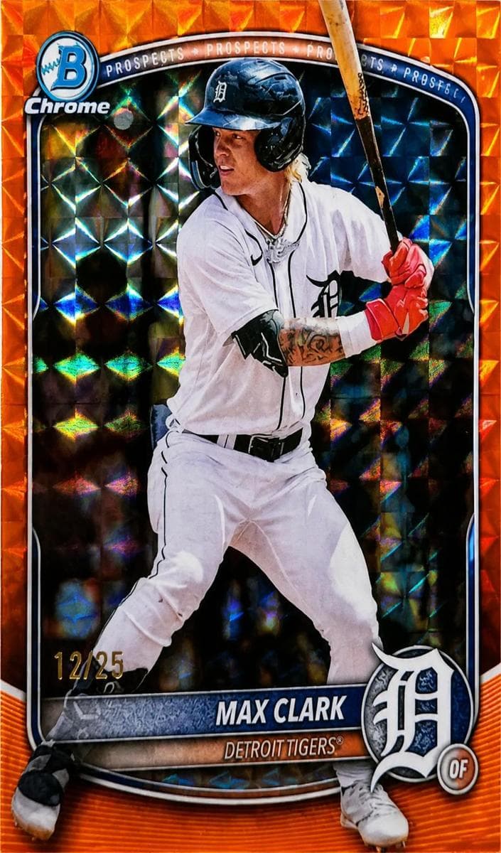 Max Clark 2025 bowman Bowman Draft Chrome