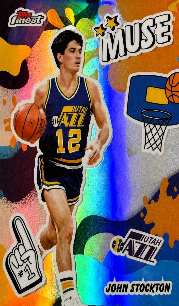 John Stockton 2025 topps Topps Finest