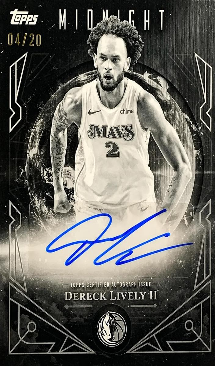 Dereck Lively II 2025 topps Topps Midnight