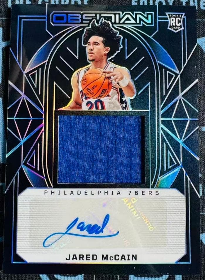 Jared McCain 2024 Panini Obsidian auto card