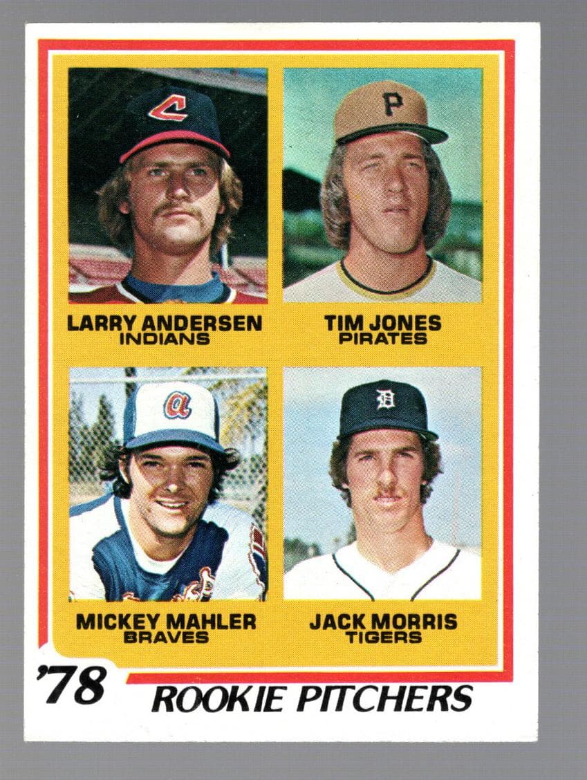 1978 Rookie Pitchers (Larry Andersen / Tim Jones / Mickey Mahler / Jack Morris) #703