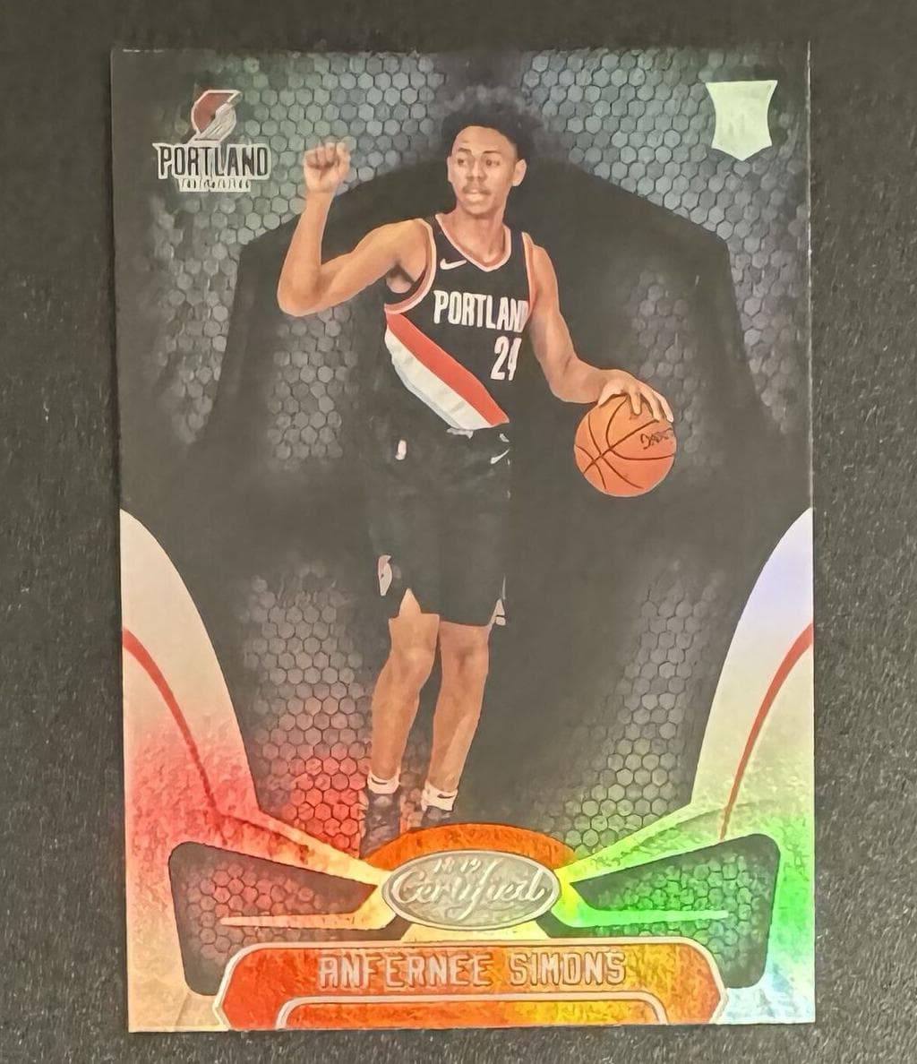 Anfernee Simons 2018 panini Certified