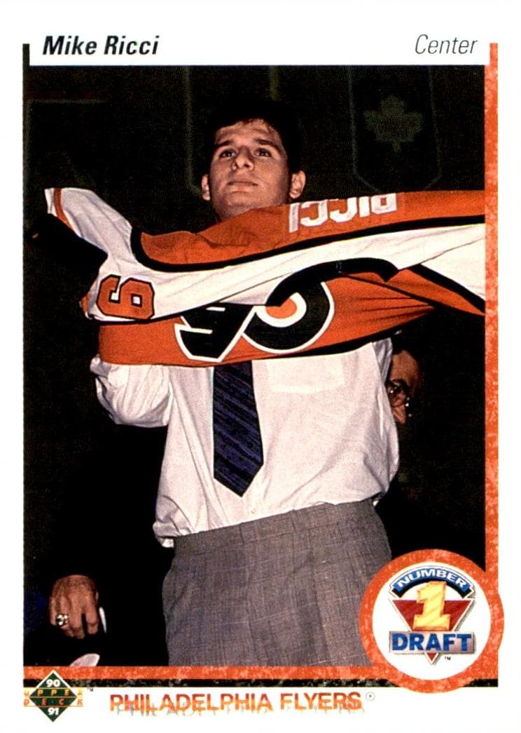 Mike Ricci 1990 upper-deck Upper Deck