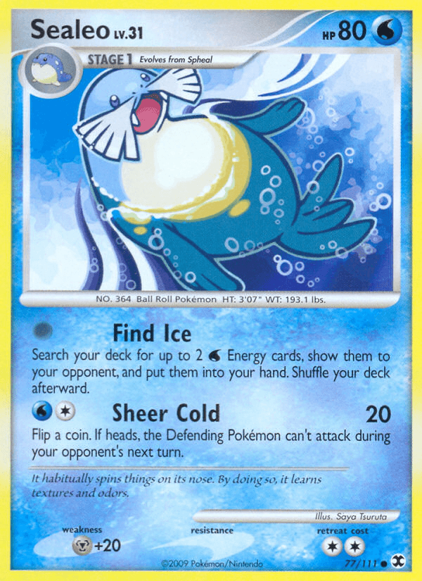 Sealeo 2009 Pokemon Rising Rivals