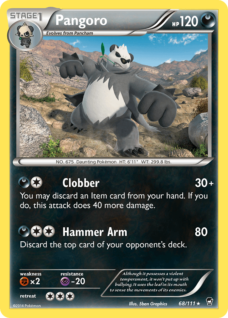 Pangoro 2014 Pokemon Furious Fists