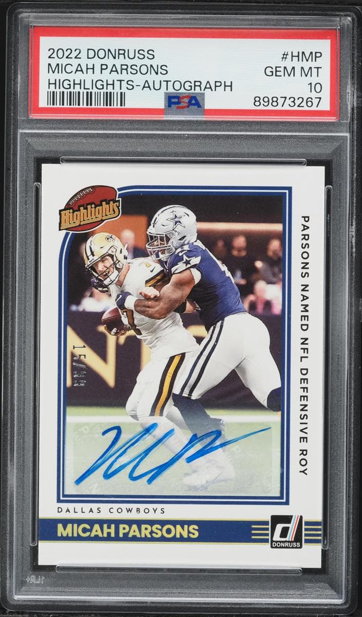 Micah Parsons 2022 panini Donruss