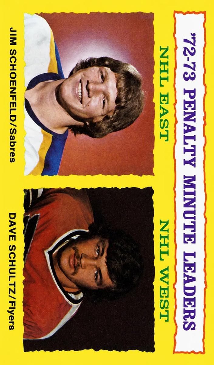 1972-73 Penalty Minute Leaders (Jim Schoenfeld / Dave Schultz) #5