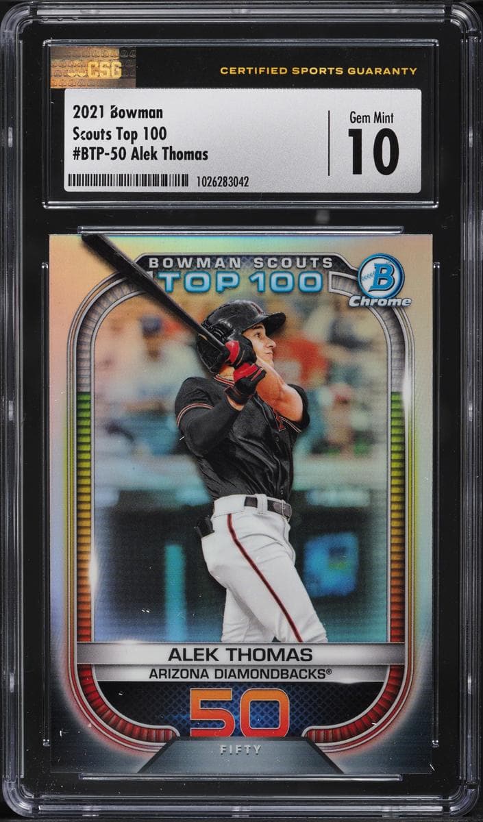 Alek Thomas 2021 bowman Bowman