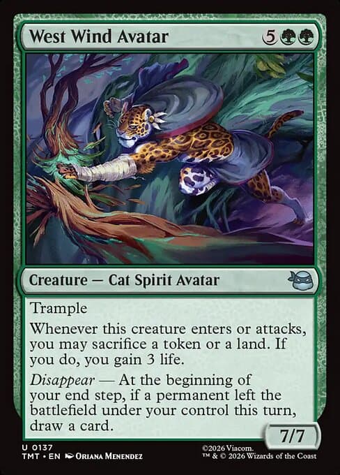 West Wind Avatar 2026 Magic: The Gathering Teenage Mutant Ninja Turtles