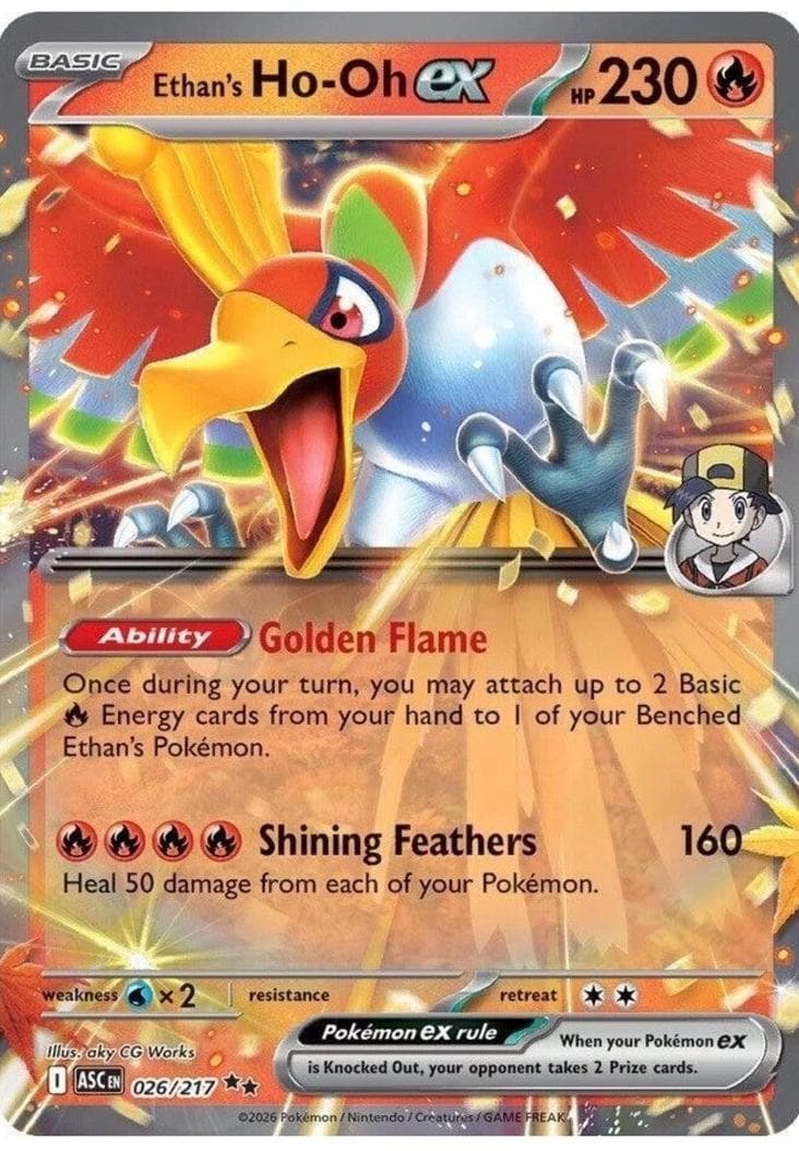 Ethan's Ho-Oh EX #26