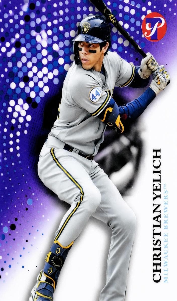 Christian Yelich 2022 topps Topps Pristine