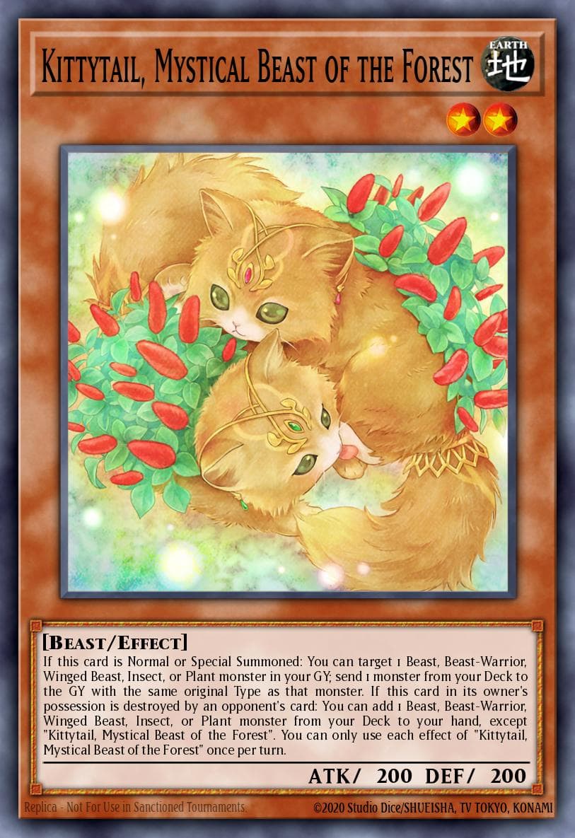 Kittytail, Mystical Beast of the Forest #CYAC-EN096
