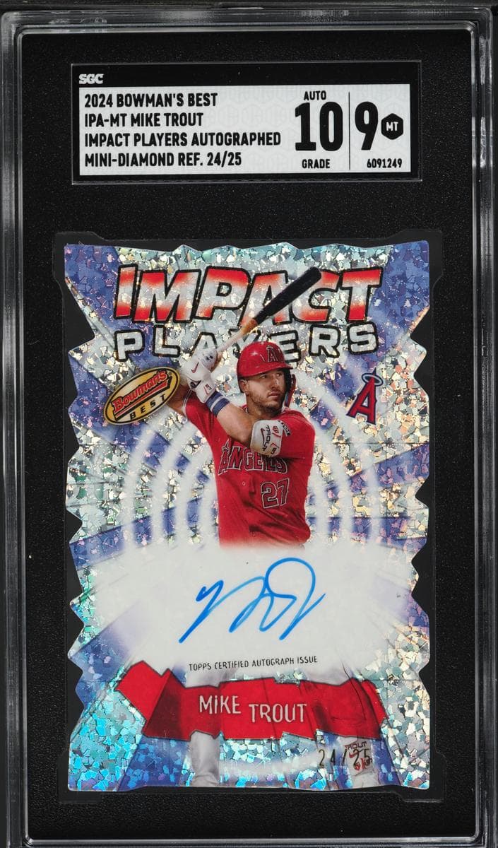 Mike Trout 2024 bowman Bowman's Best