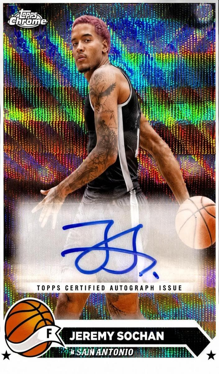 Jeremy Sochan 2023 topps Topps Chrome Sapphire Edition