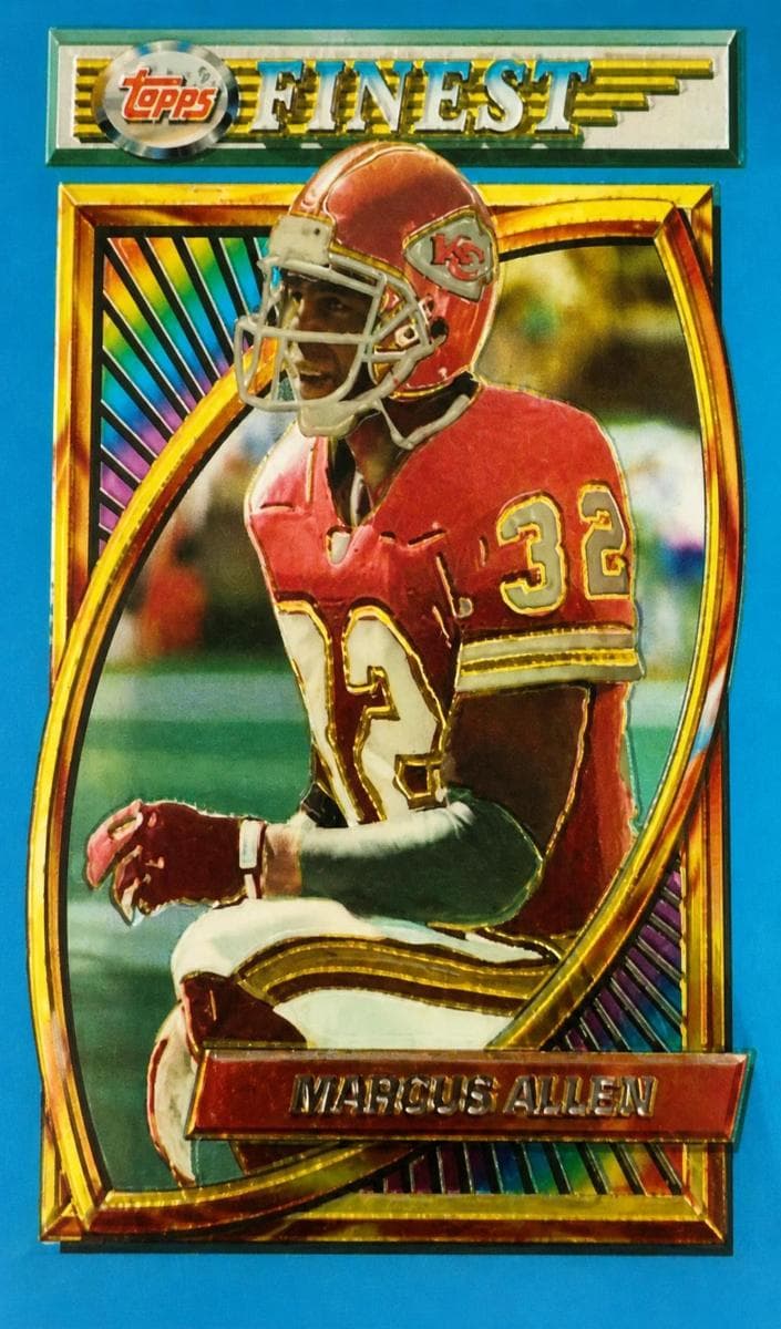 Marcus Allen 1994 topps Finest Football Refractor