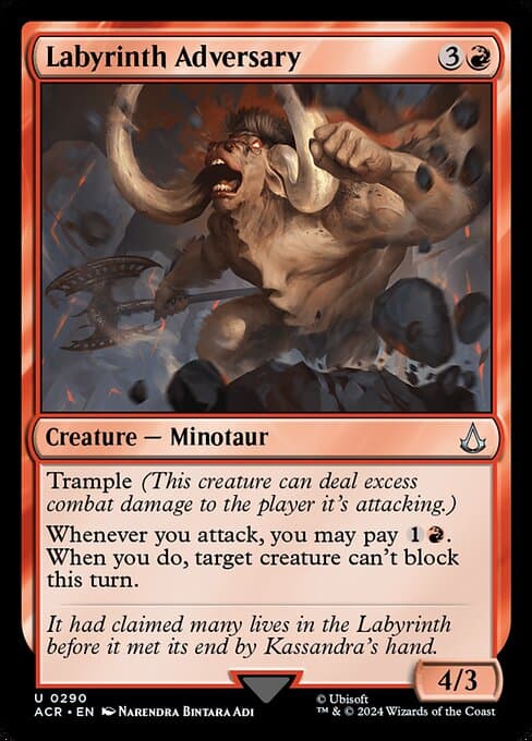 Labyrinth Adversary 2024 Magic: The Gathering Assassin's Creed