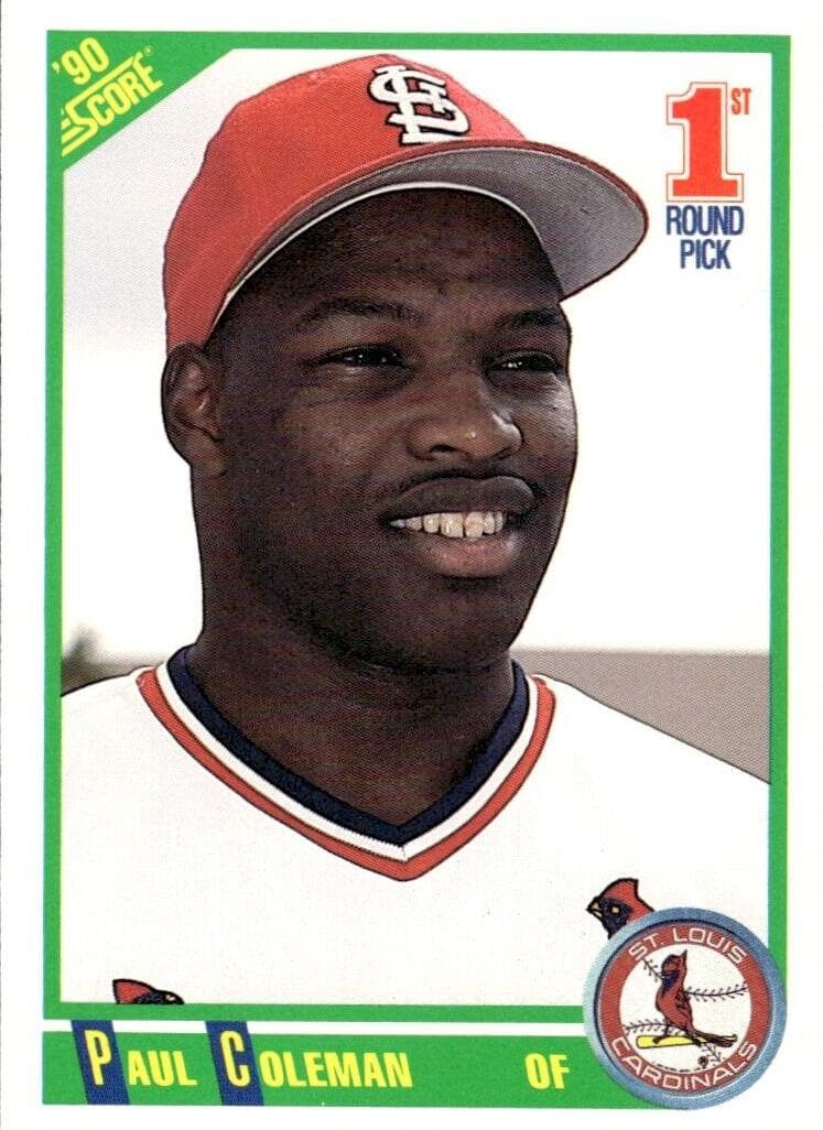 Paul Coleman 1990 panini Score