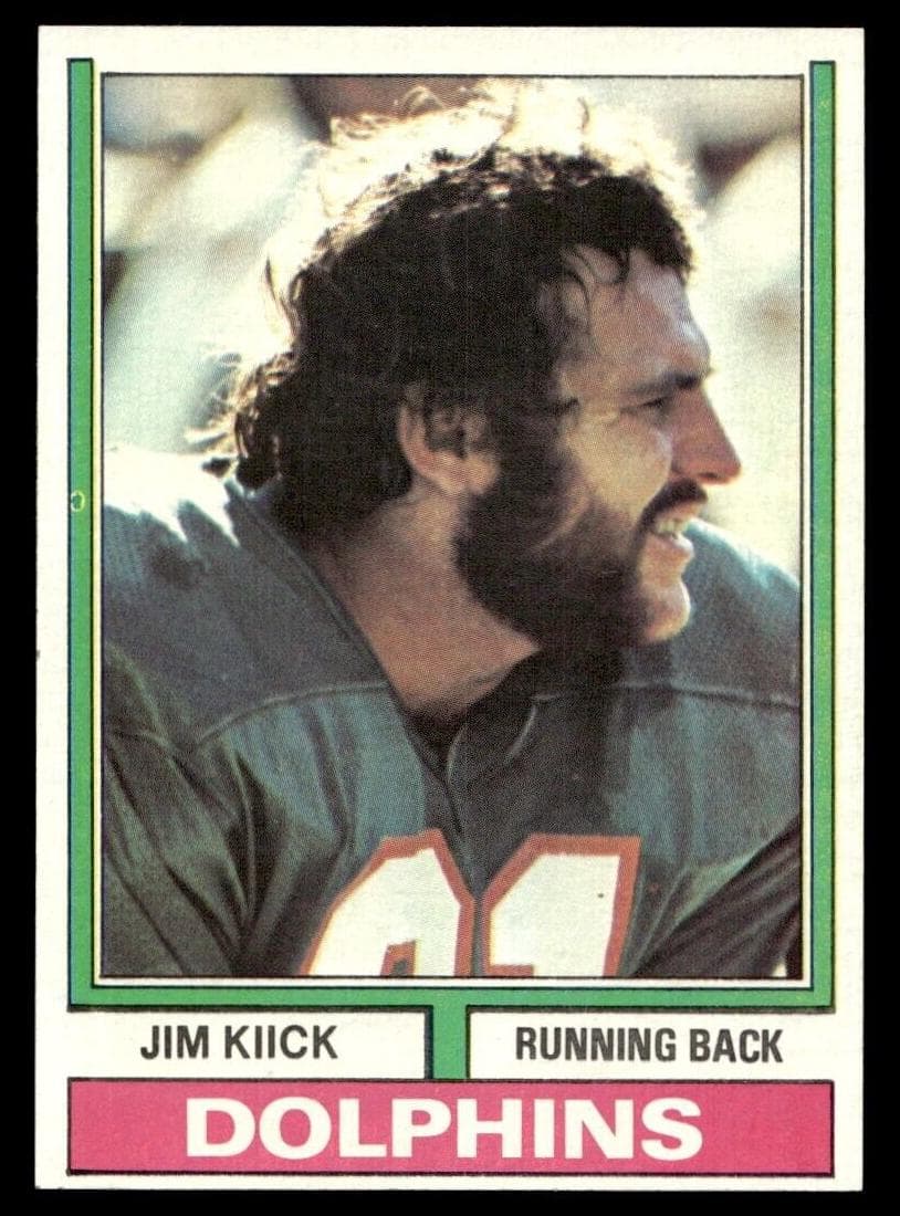 Jim Kiick 1974 topps Topps