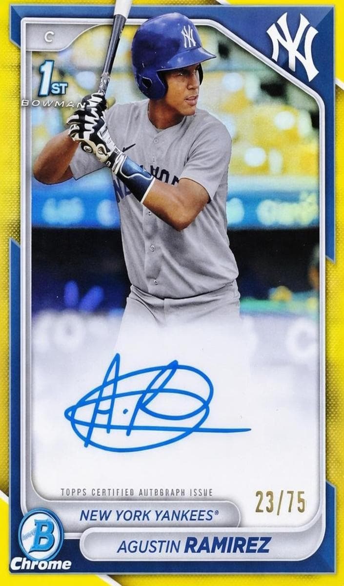 Agustin Ramirez 2024 bowman Bowman Chrome Prospects