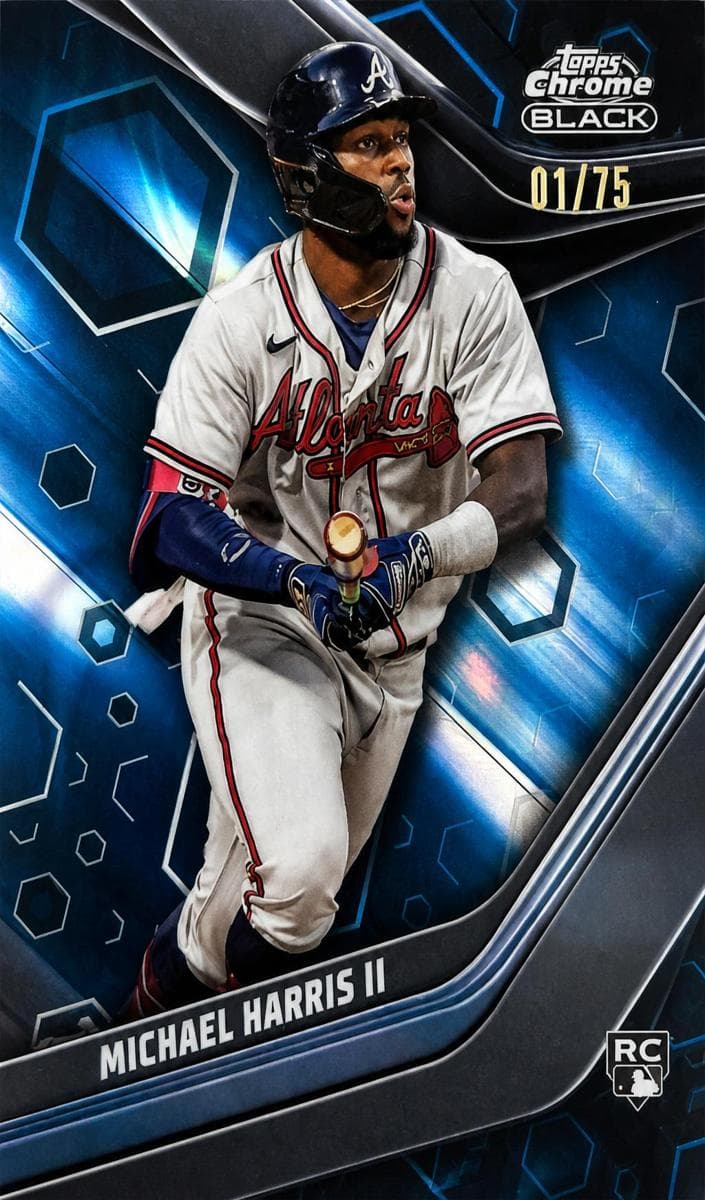 Michael Harris II. 2023 topps Topps Chrome Black