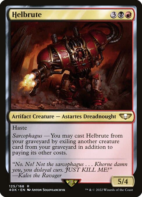 Helbrute 2022 Magic: The Gathering Warhammer 40,000