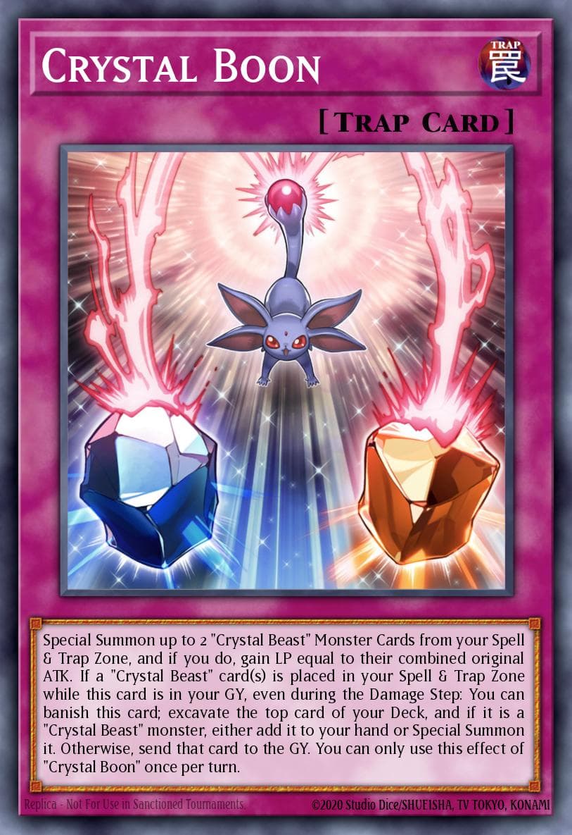 Crystal Boon 2022 Yu-Gi-Oh! Structure Deck: Legend Of The Crystal Beasts