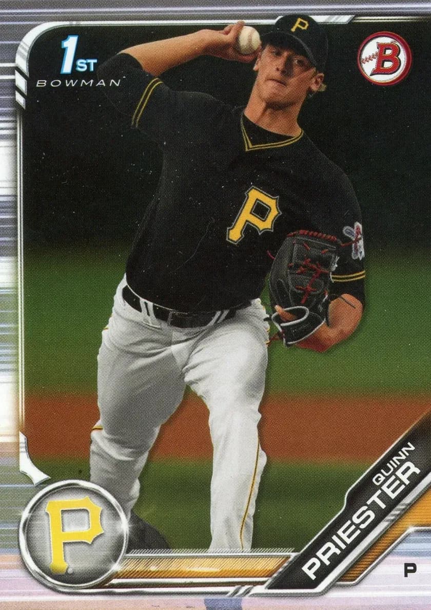 Quinn Priester 2019 bowman Bowman Draft