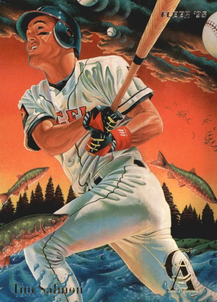Tim Salmon 1995 fleer Fleer