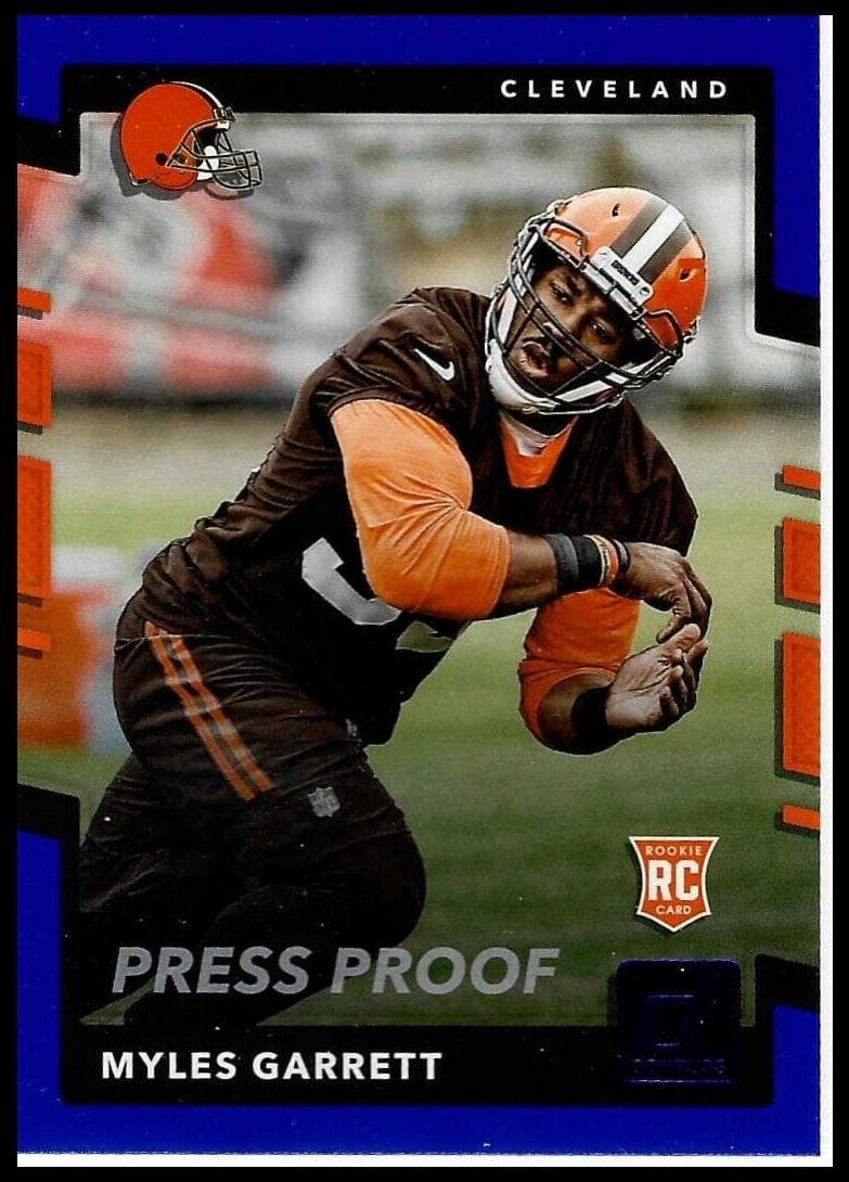 Myles Garrett 2017 panini Panini Plates & Patches