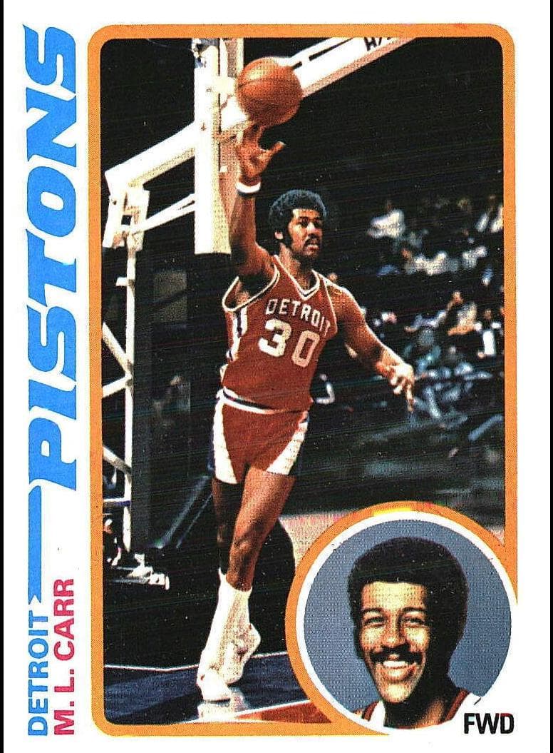 M.L. Carr 1978 topps Topps