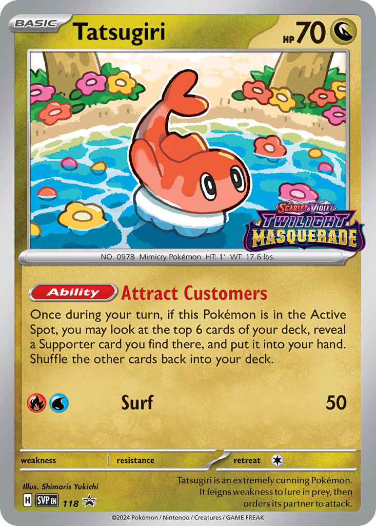 Tatsugiri 2023 Pokemon Japanese Future Flash