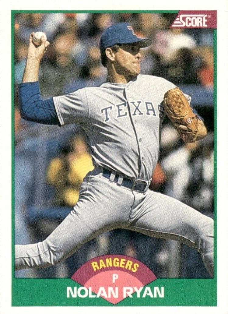 Nolan Ryan 1989 panini Score Rookie & Traded