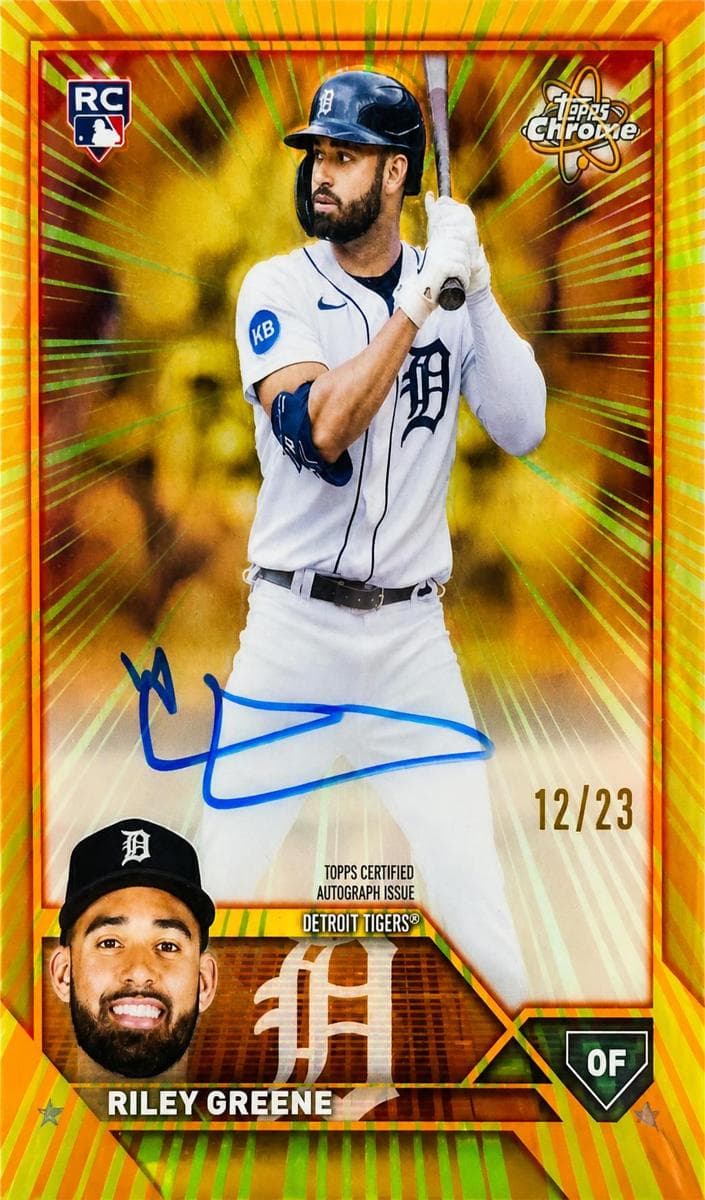 Riley Greene 2023 topps Topps Chrome