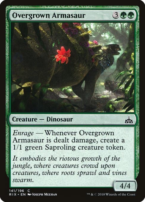 Overgrown Armasaur 2018 Magic: The Gathering