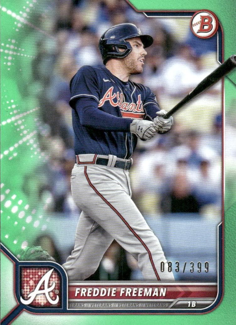 Freddie Freeman 2022 bowman Bowman