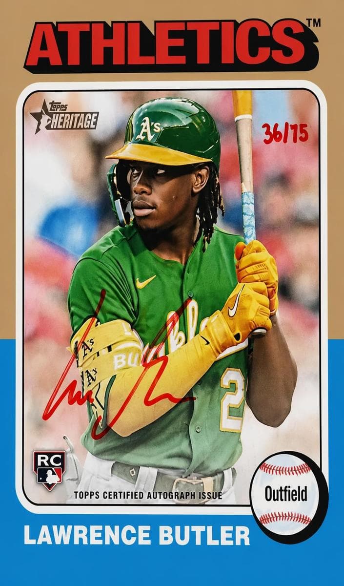 Lawrence Butler 2024 topps Topps Heritage