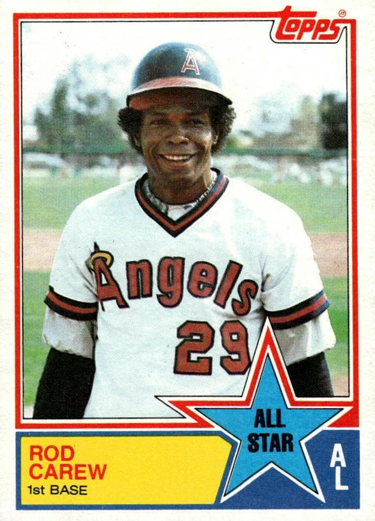 Rod Carew 1983 topps Topps