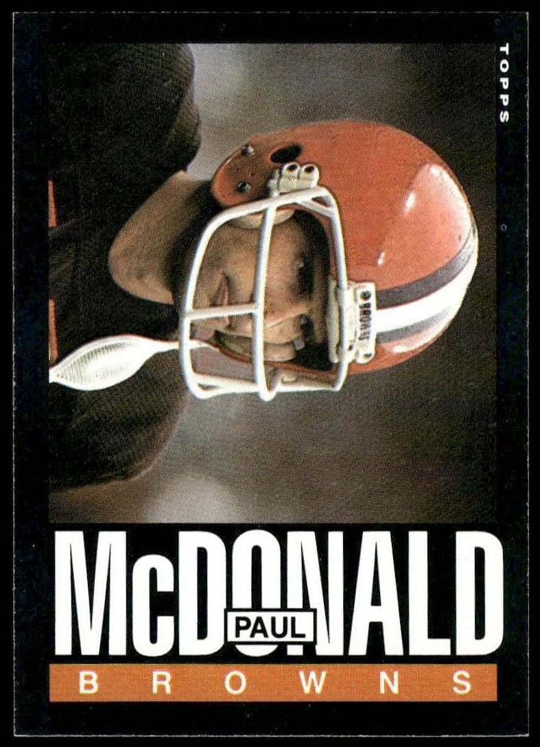 Paul McDonald 1985 topps Topps