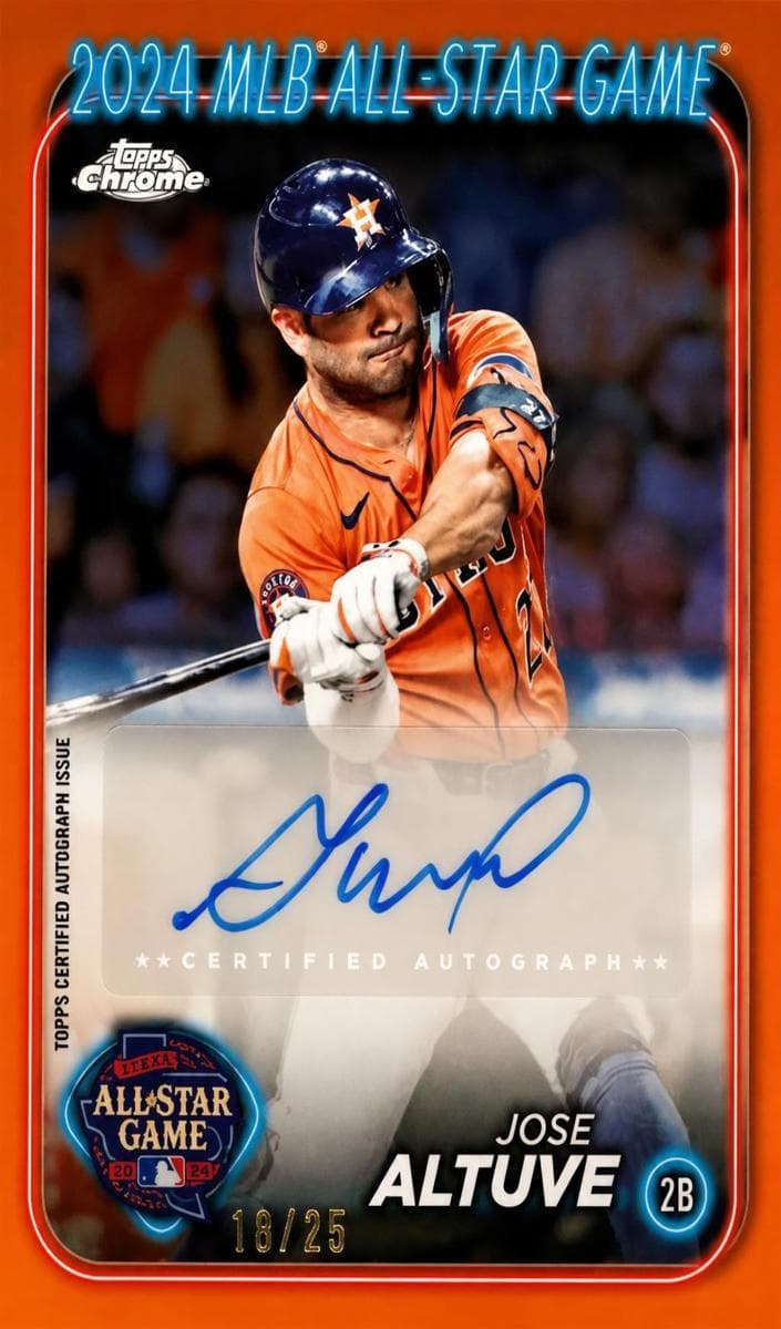 Jose Altuve 2024 topps Topps Chrome Update