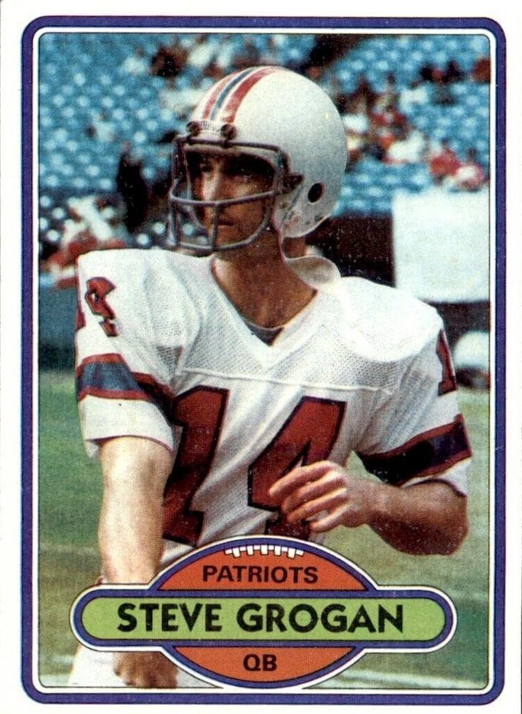 Steve Grogan 1980 topps Topps